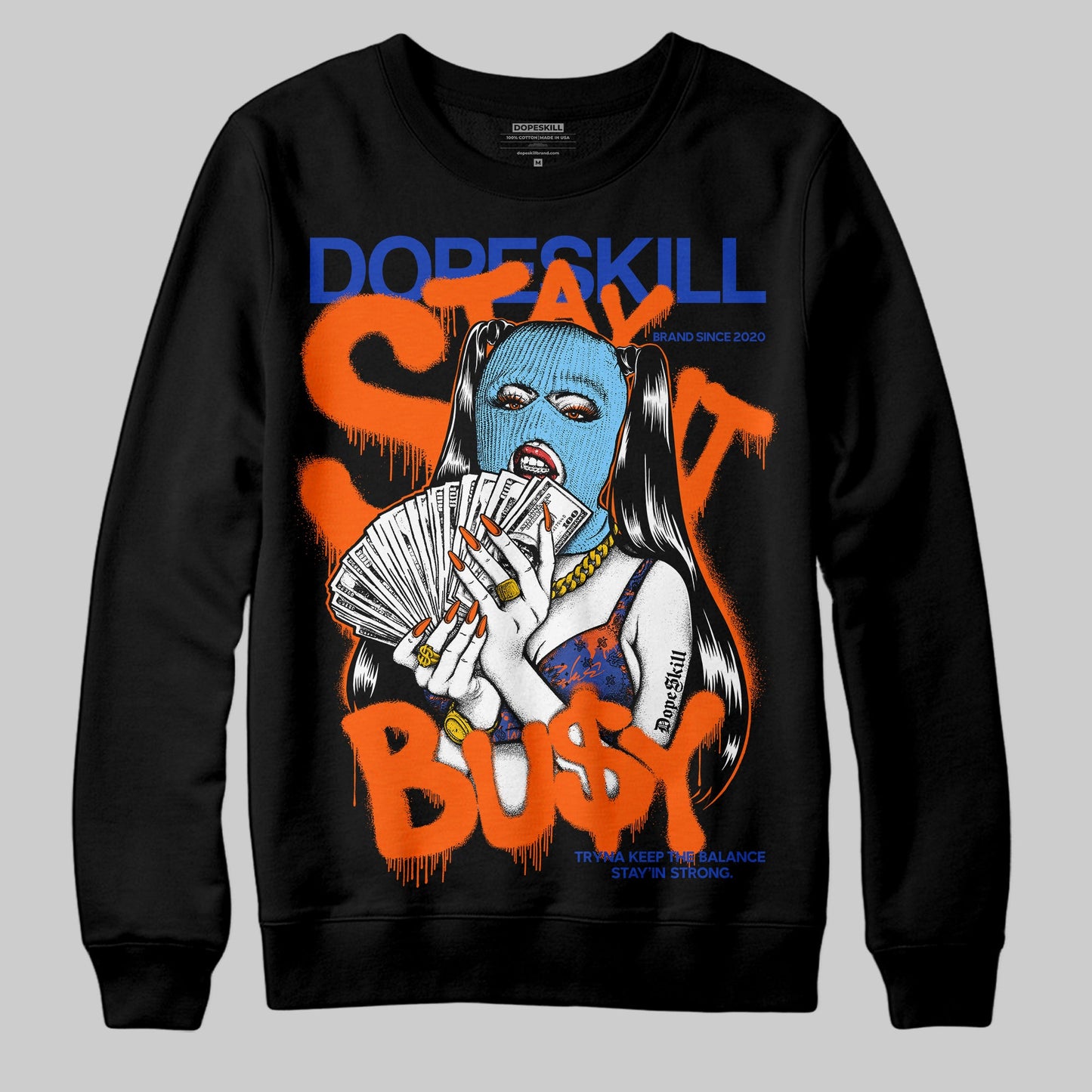 Dunk Low Futura Orange Blaze DopeSkill Sweatshirt Stay It Busy Graphic