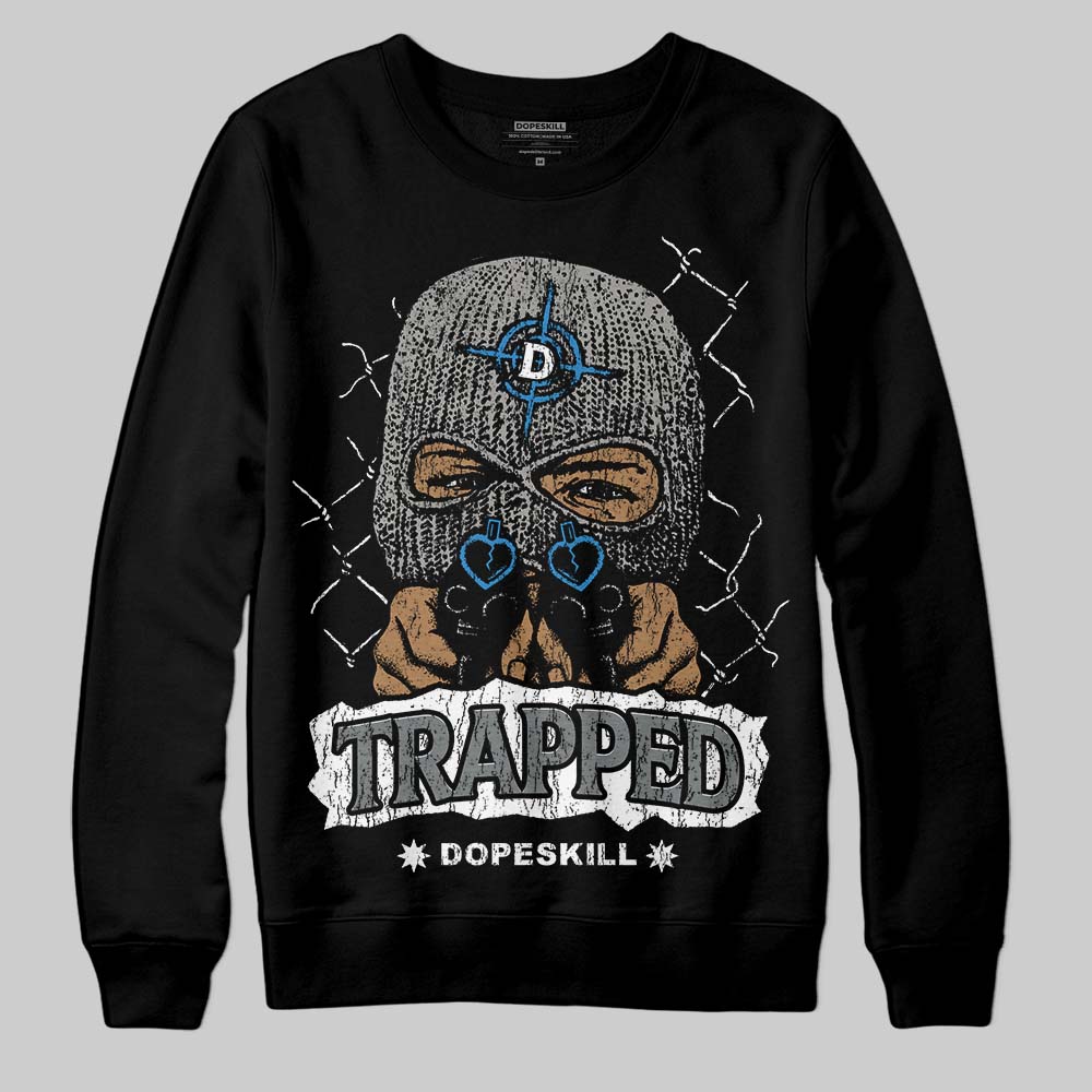 Cool Grey 9s DopeSkill Sweatshirt New Trapped Graphic