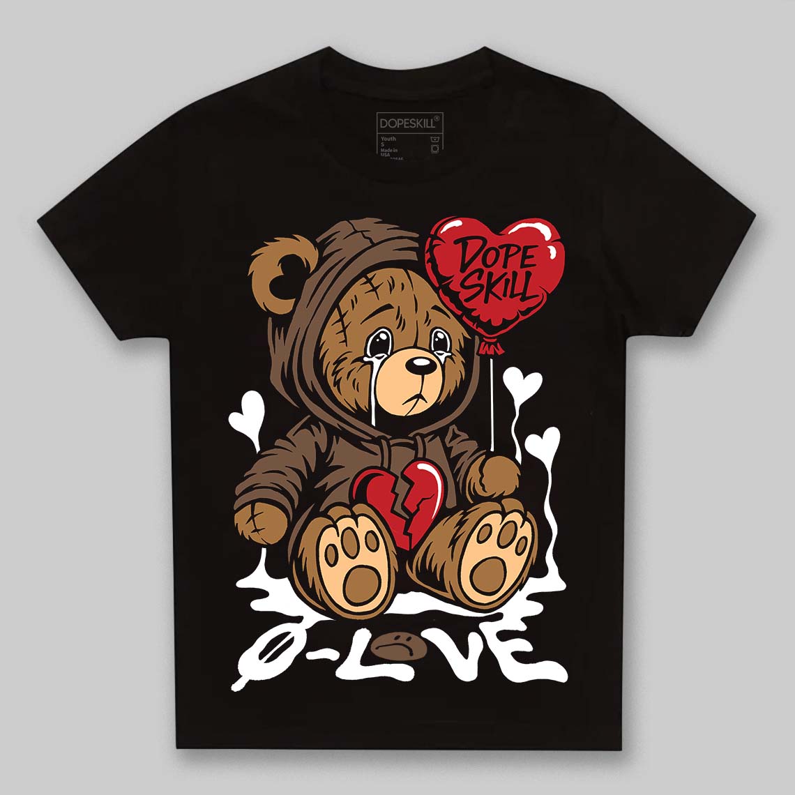 Olive 9s DopeSkill Toddler Kids T-shirt Broken Bear Graphic