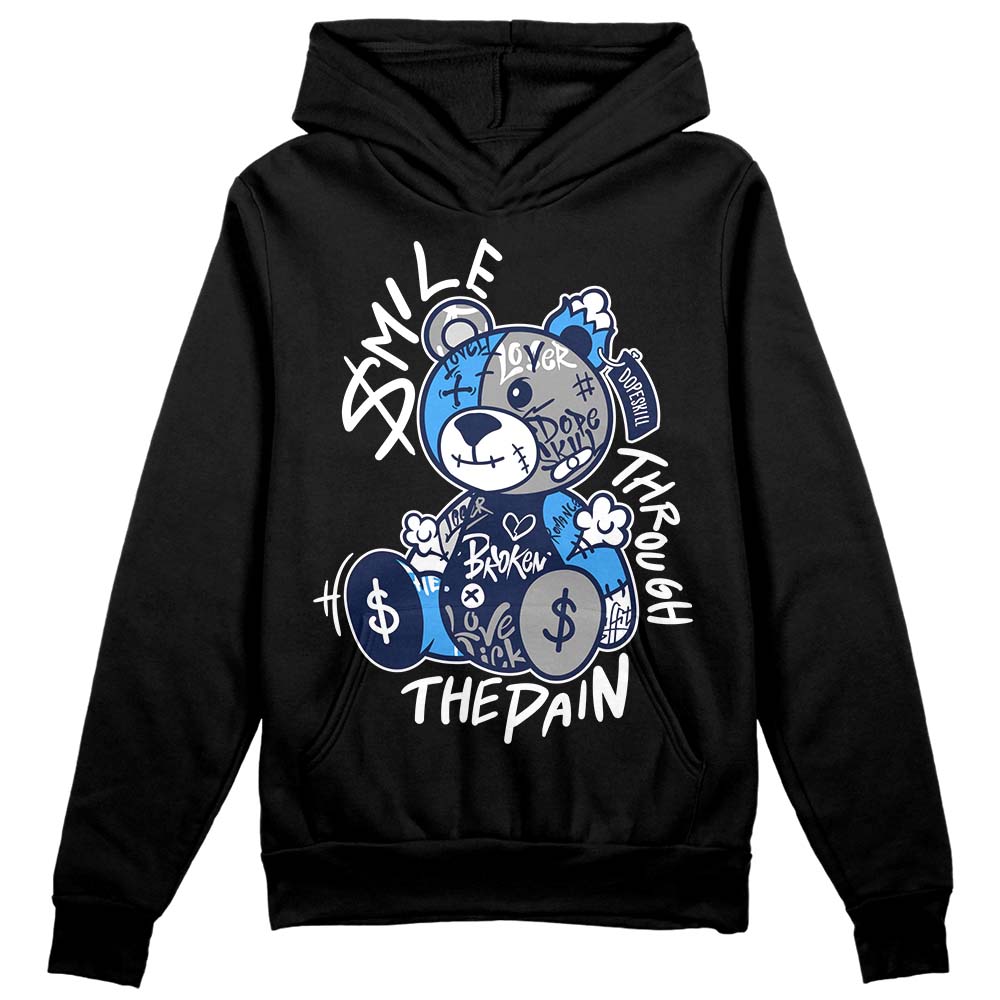 AJ Spizike White Obsidian DopeSkill Hoodie Sweatshirt Smile Through The Pain Graphic