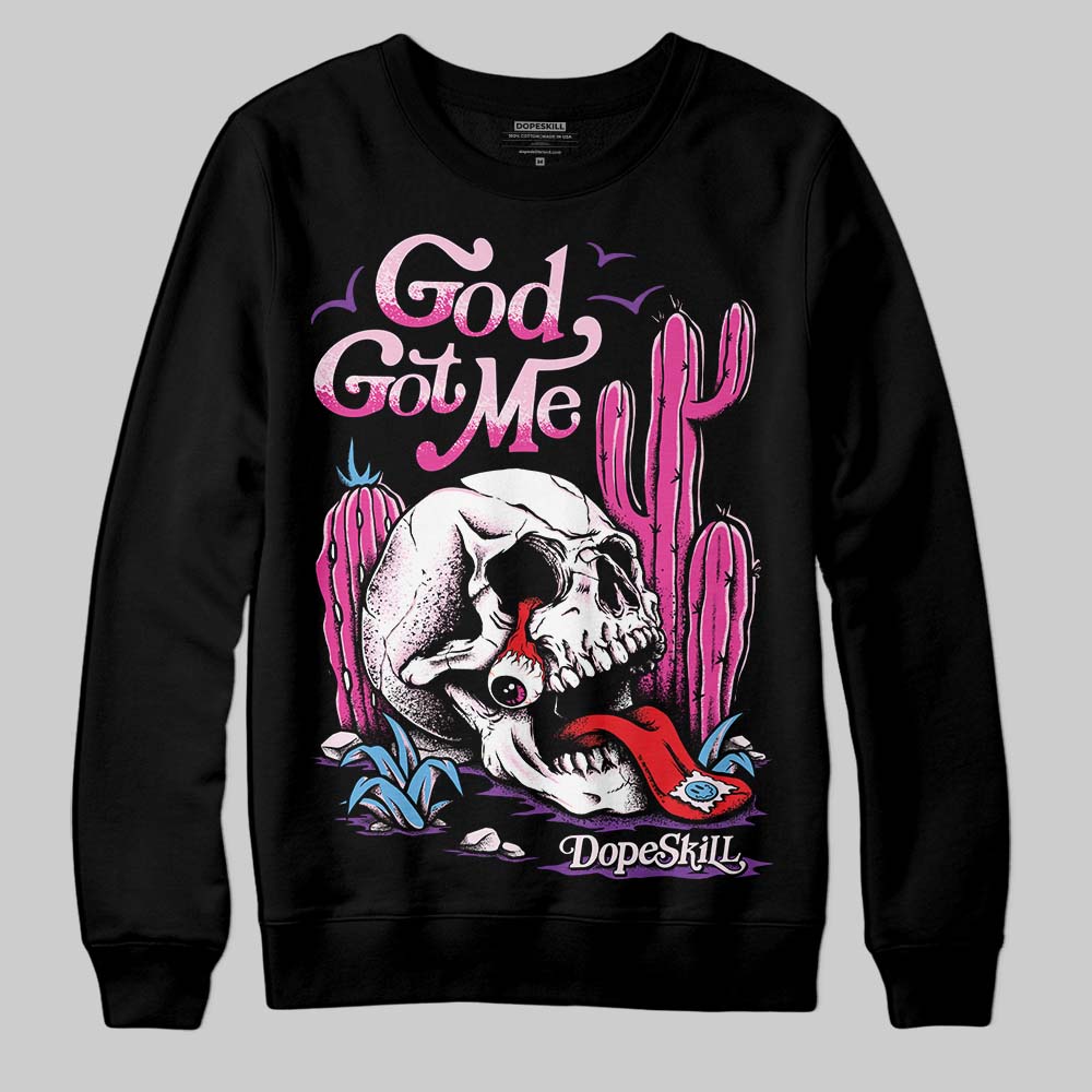 Pink Collection DopeSkill Sweatshirt God Got Me Graphic