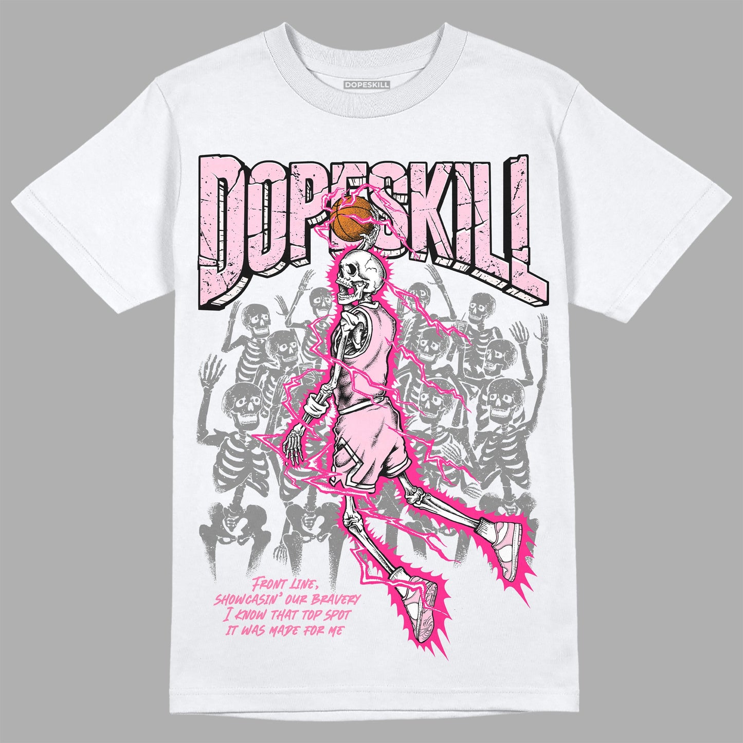 Dunk Low Pink Foam DopeSkill T-Shirt Thunder Dunk Graphic