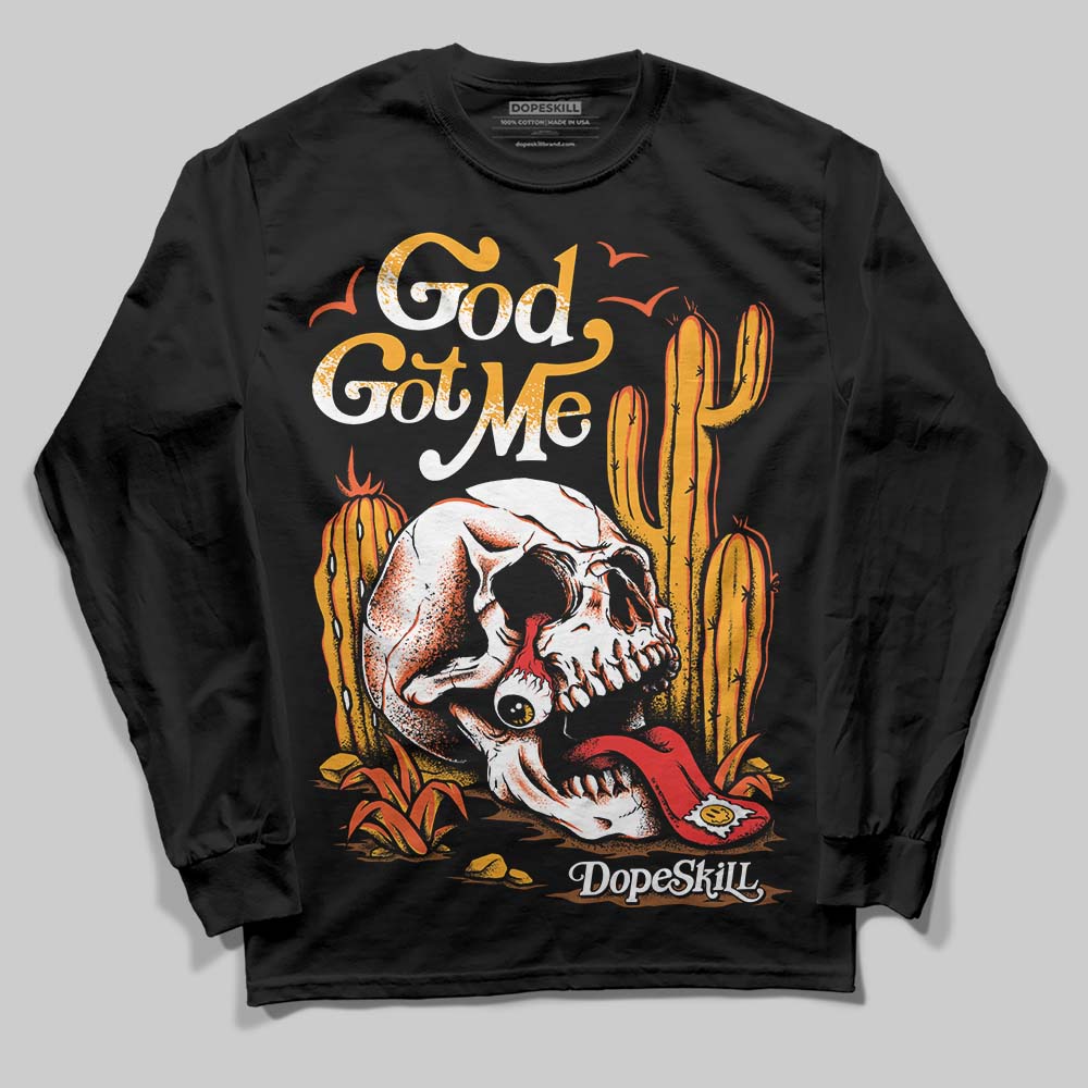 Black Taxi 12s DopeSkill Long Sleeve T-Shirt God Got Me Graphic