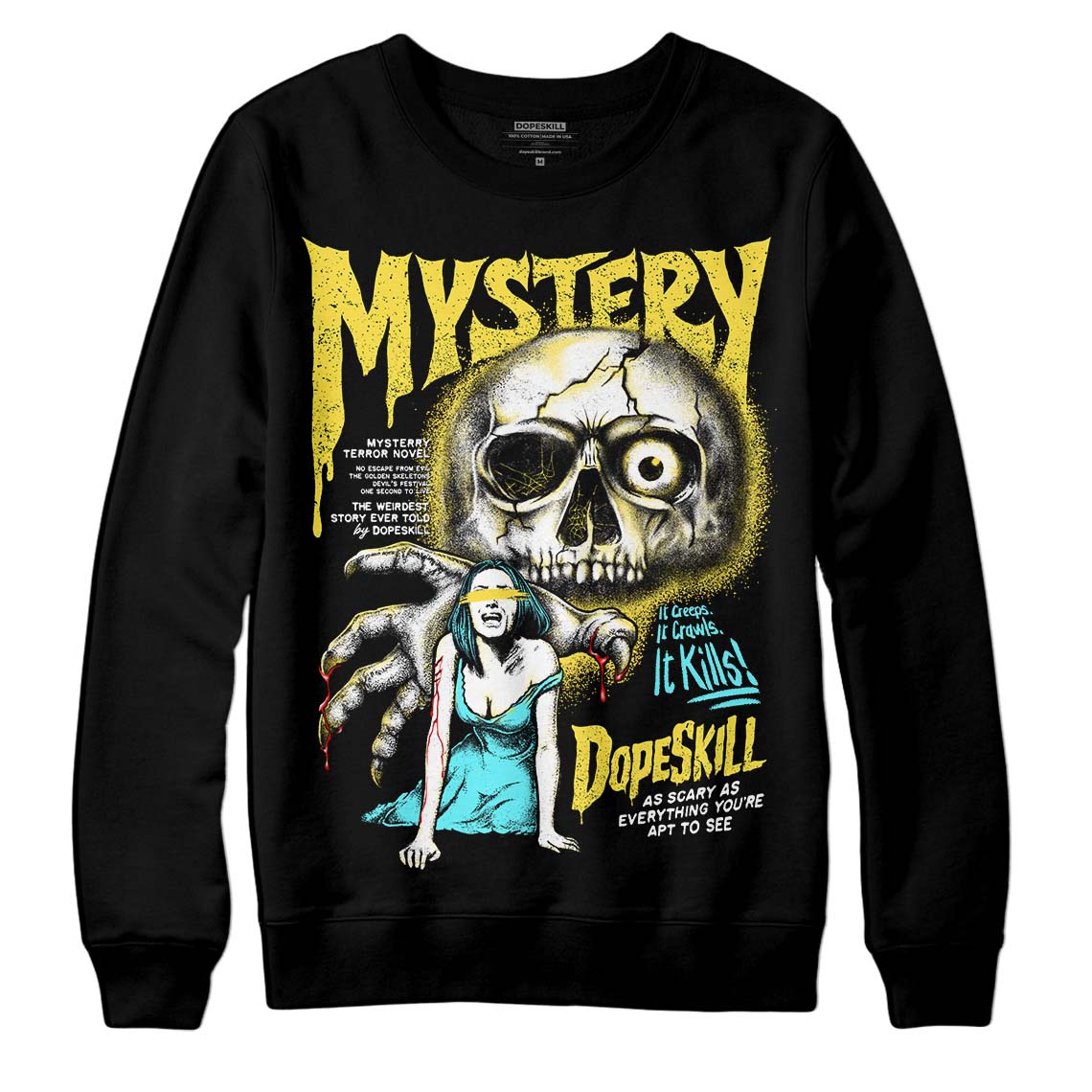 Aqua 5s DopeSkill Sweatshirt Mystery Ghostly Grasp Graphic