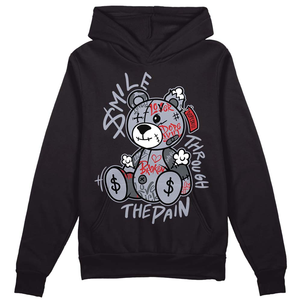Bred Reimagined 4s DopeSkill Hoodie Sweatshirt Smile Through The Pain Graphic
