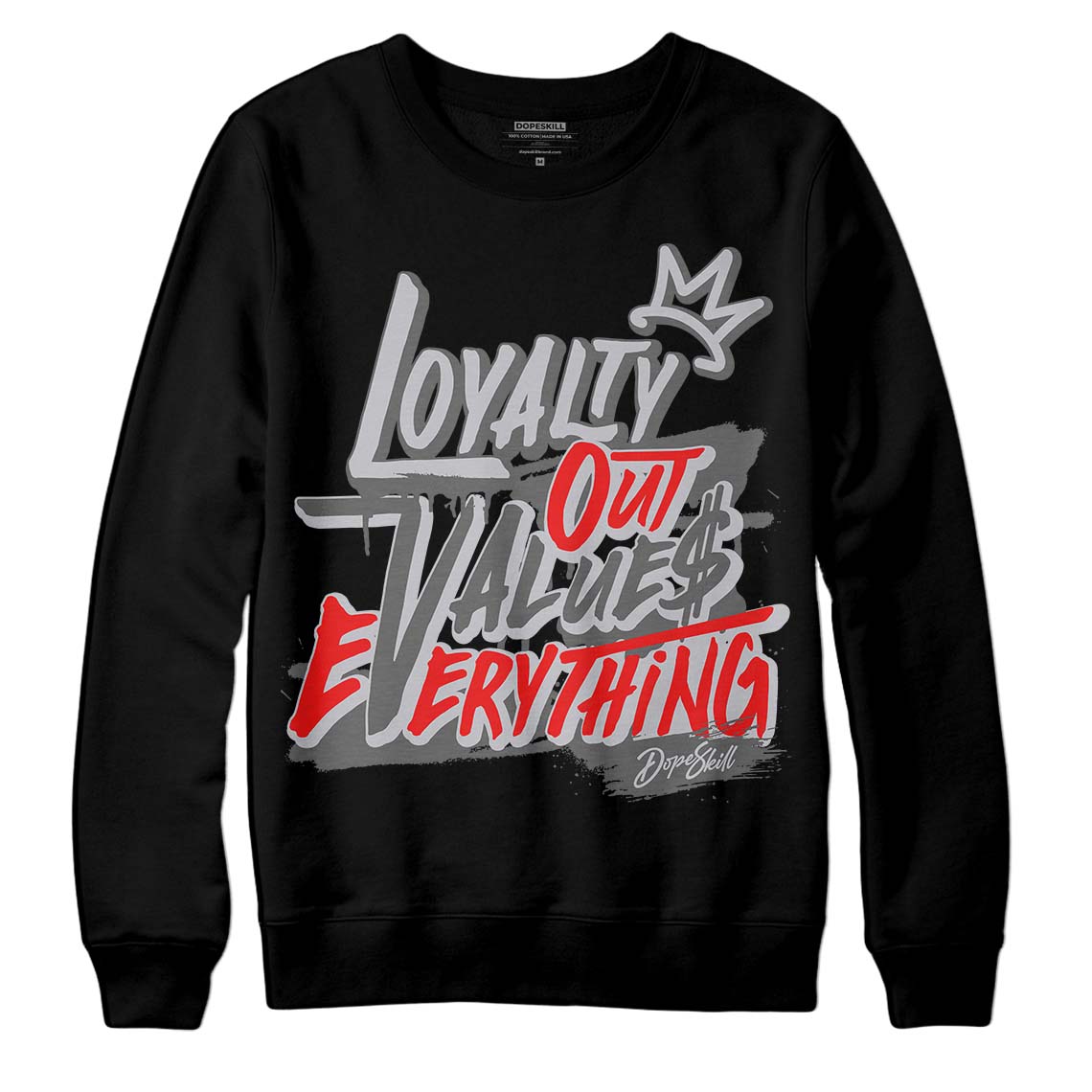 Grey Collection DopeSkill Sweatshirt LOVE Graphic
