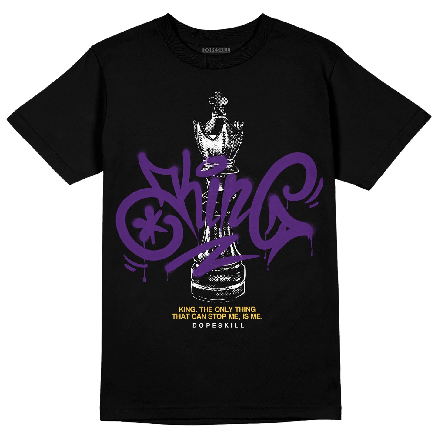 Field Purple 12s DopeSkill T-Shirt King Chess Graphic