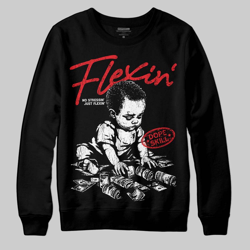 Cherry 11s DopeSkill Sweatshirt Flexin' Graphic