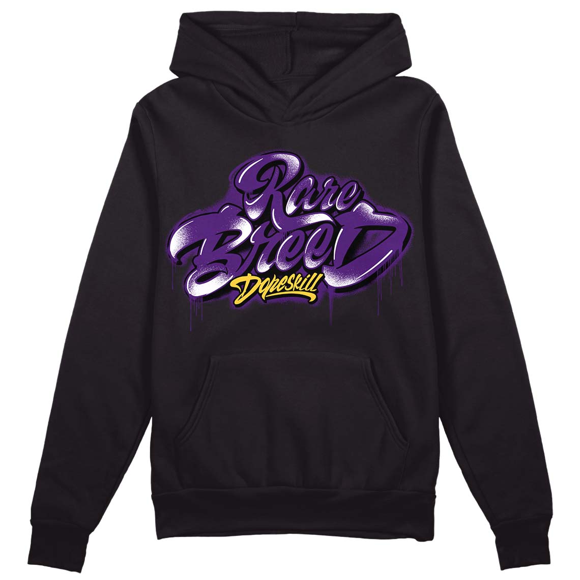 Field Purple 12s DopeSkill Hoodie Sweatshirt Rare Breed Type Graphic
