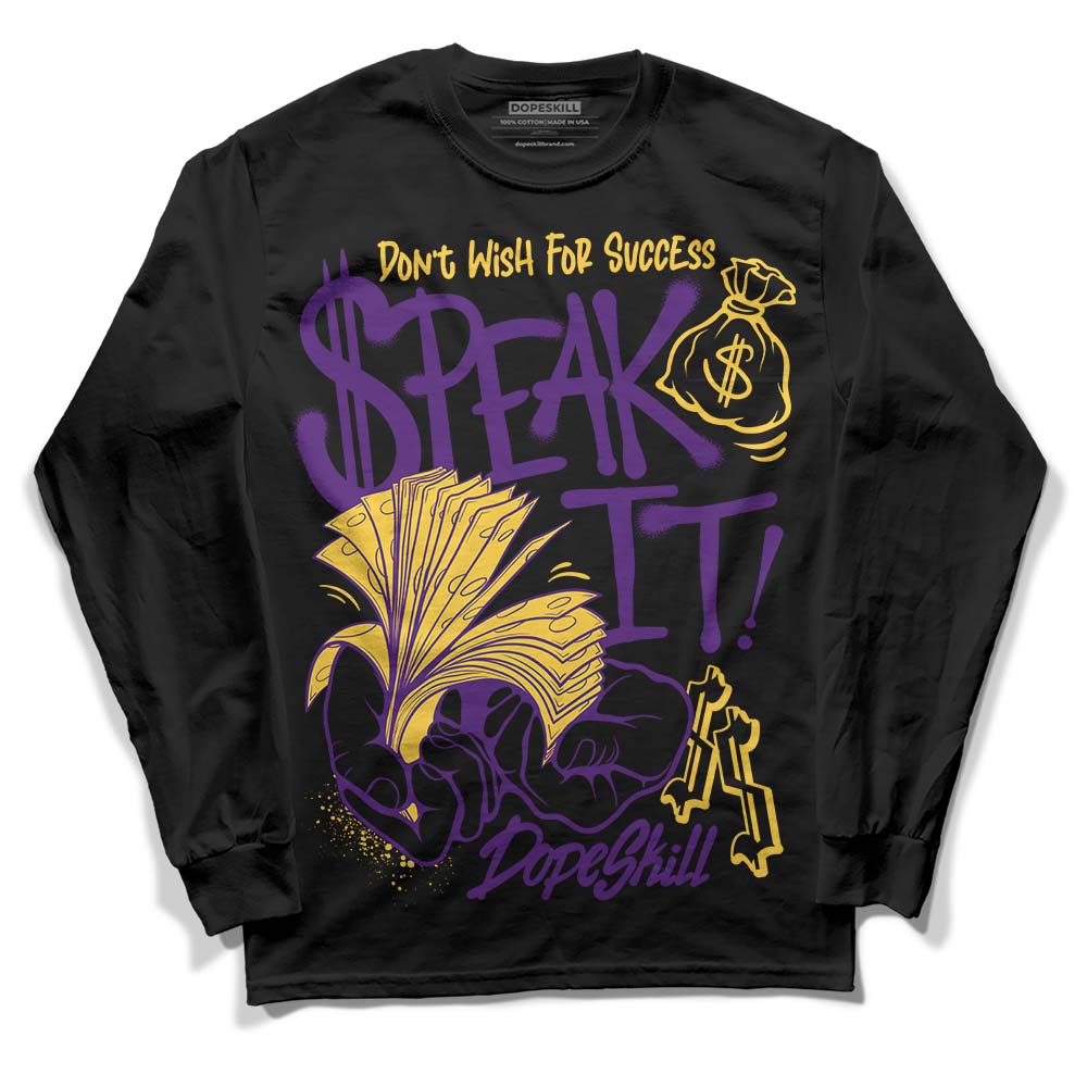 Field Purple 12s DopeSkill Long Sleeve T-Shirt Speak It Graphic
