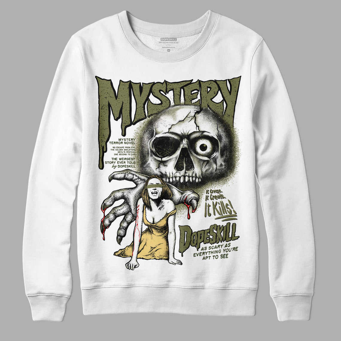 Craft Olive 4s DopeSkill Sweatshirt Mystery Ghostly Grasp Graphic