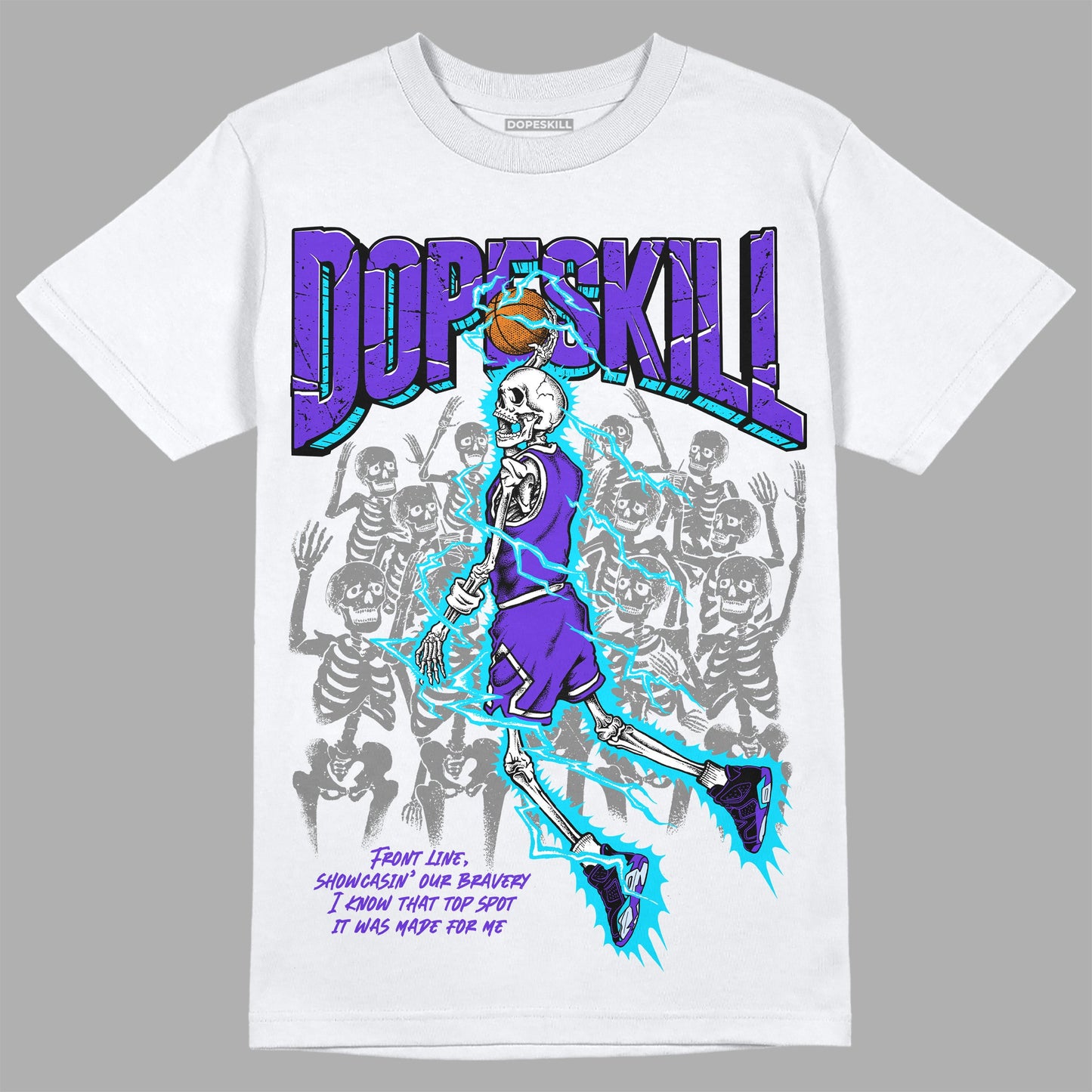 Aqua 6s DopeSkill T-Shirt Thunder Dunk Graphic
