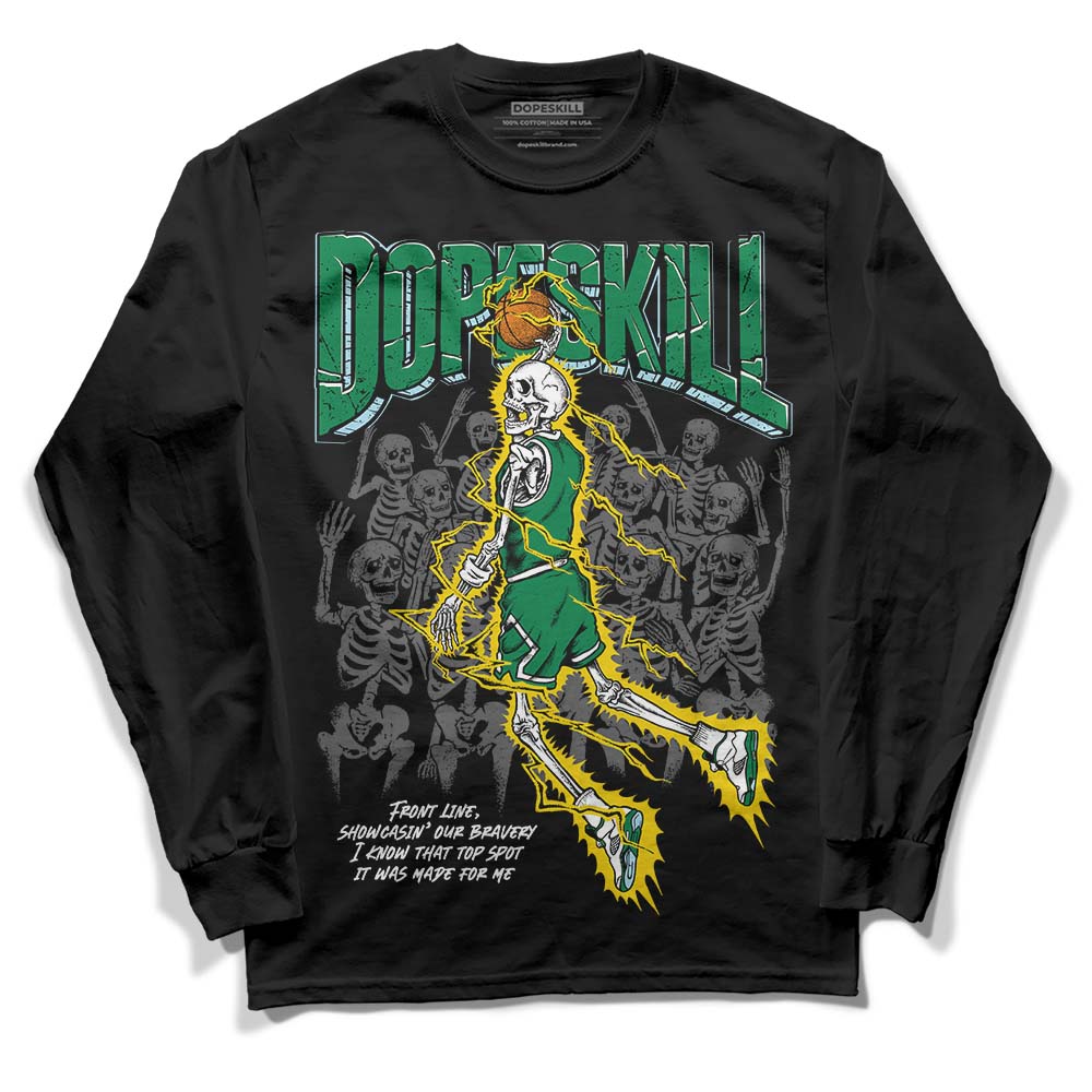 Lucky Green 5s DopeSkill Long Sleeve T-Shirt Thunder Dunk Graphic