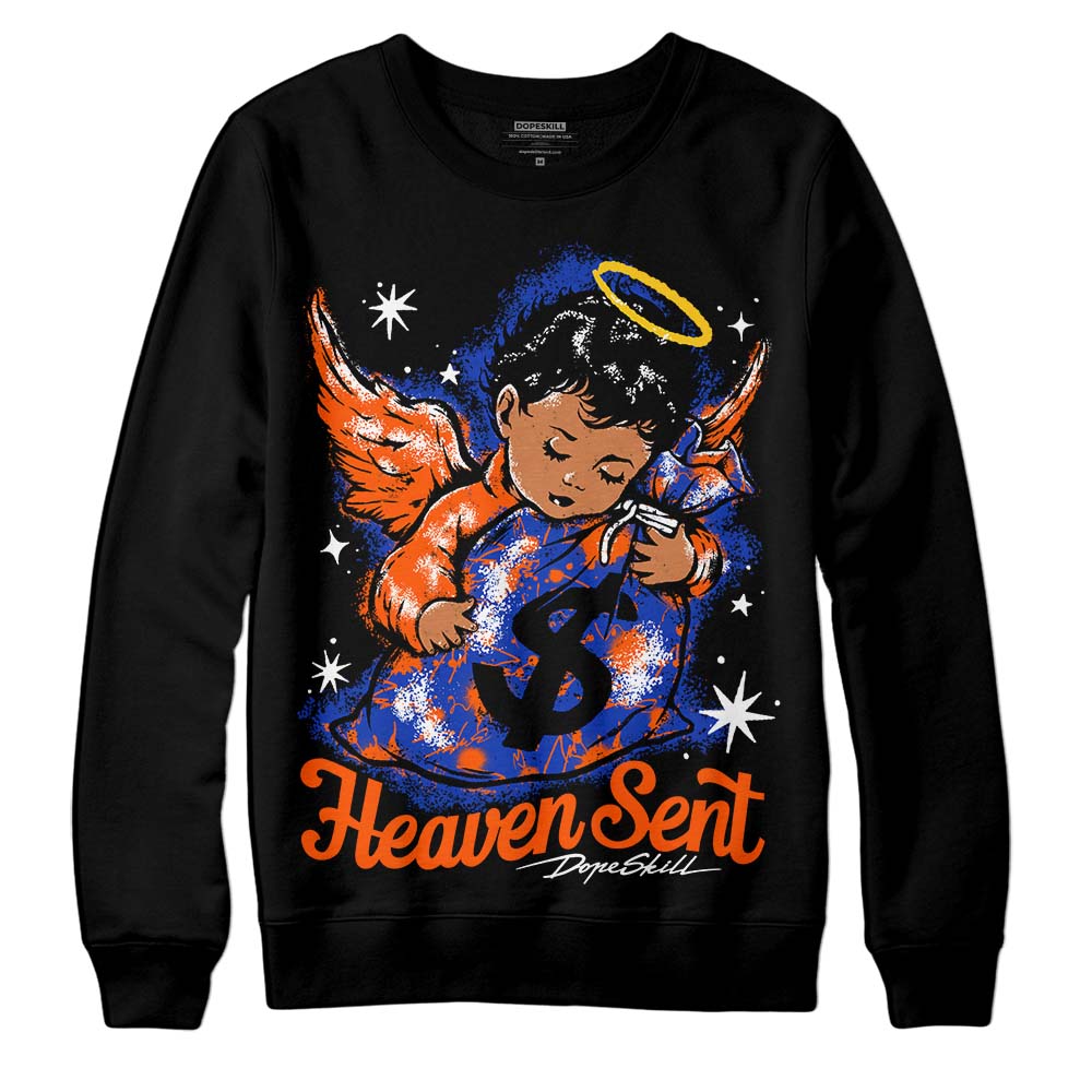 Dunk Futura Orange Blaze DopeSkill Sweatshirt Heaven Sent Graphic