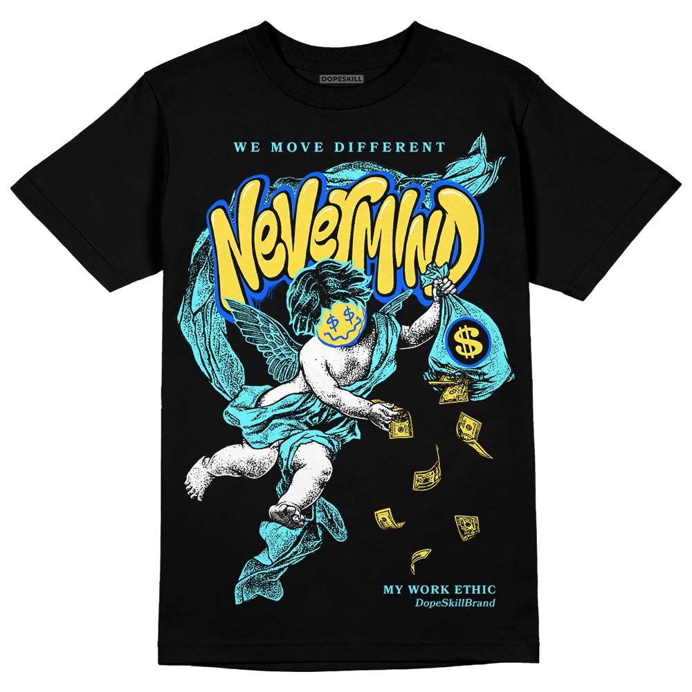 Aqua 5s DopeSkill T-Shirt Nevermind Graphic