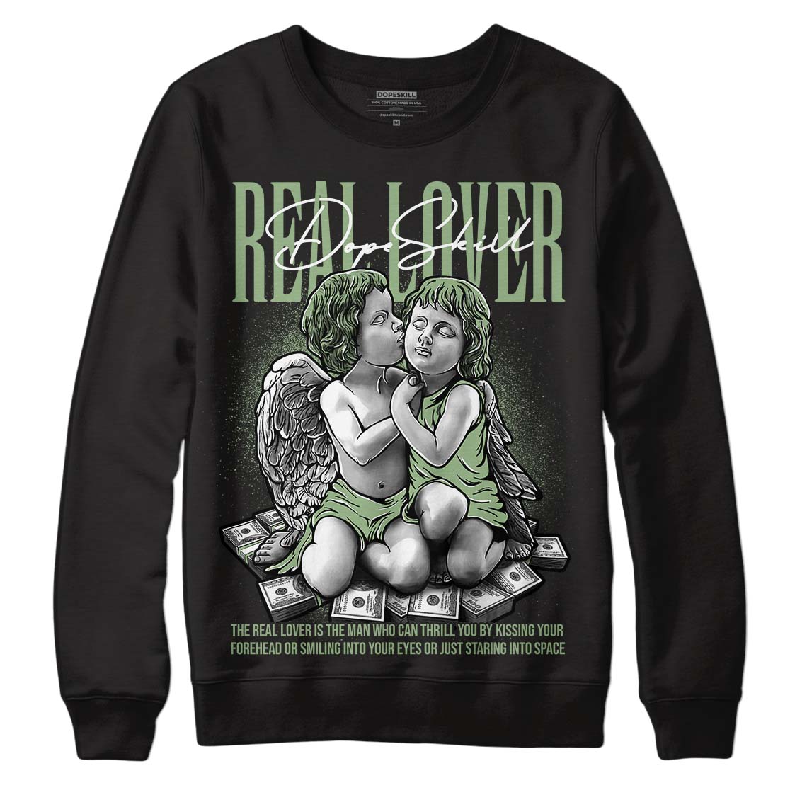 Seafoam 4s DopeSkill Sweatshirt Real Lover Graphic