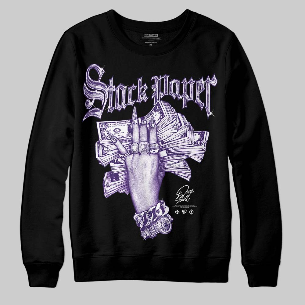 PURPLE Collection DopeSkill Sweatshirt Stack Paper Graphic