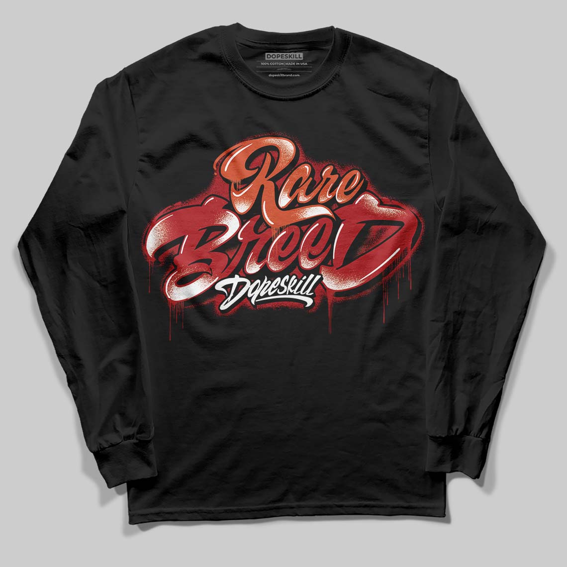 Brick By Brick 4s DopeSkill Long Sleeve T-Shirt Rare Breed Type Graphic