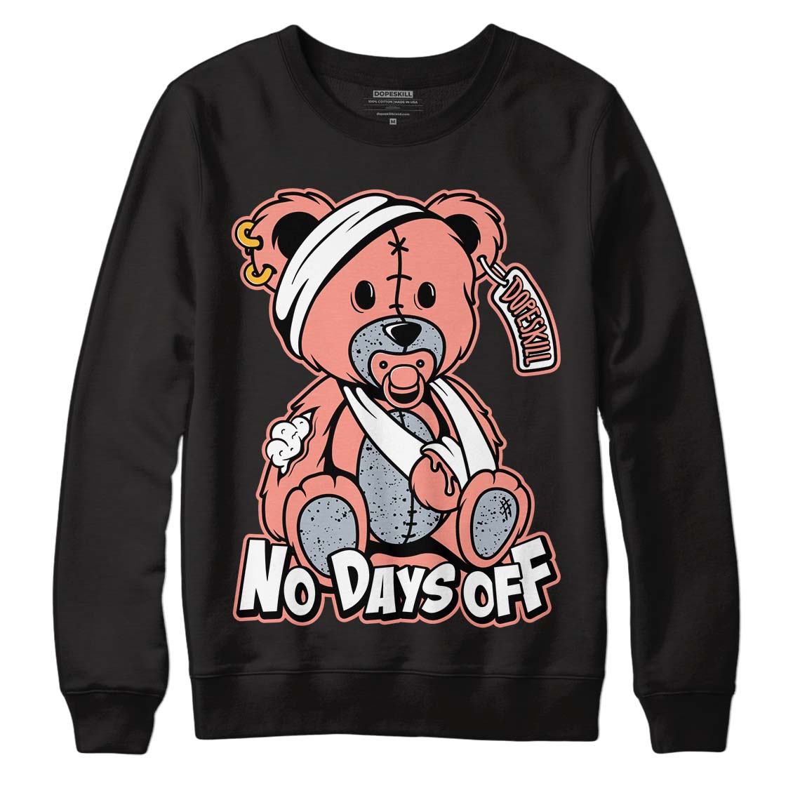 Crimson Bliss 5s DopeSkill Sweatshirt Hurt Bear Graphic