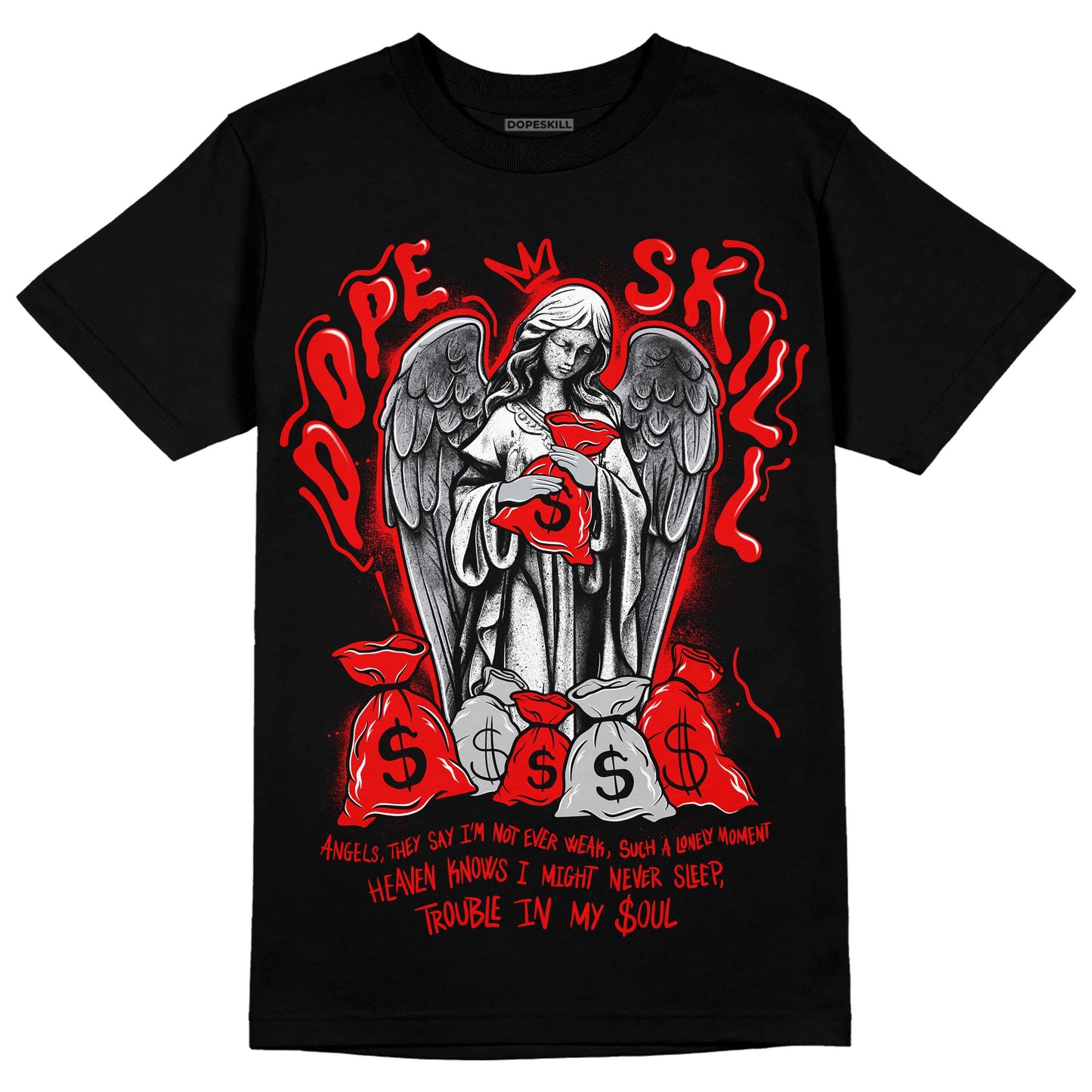 Cherry 12s DopeSkill T-Shirt Angels Graphic