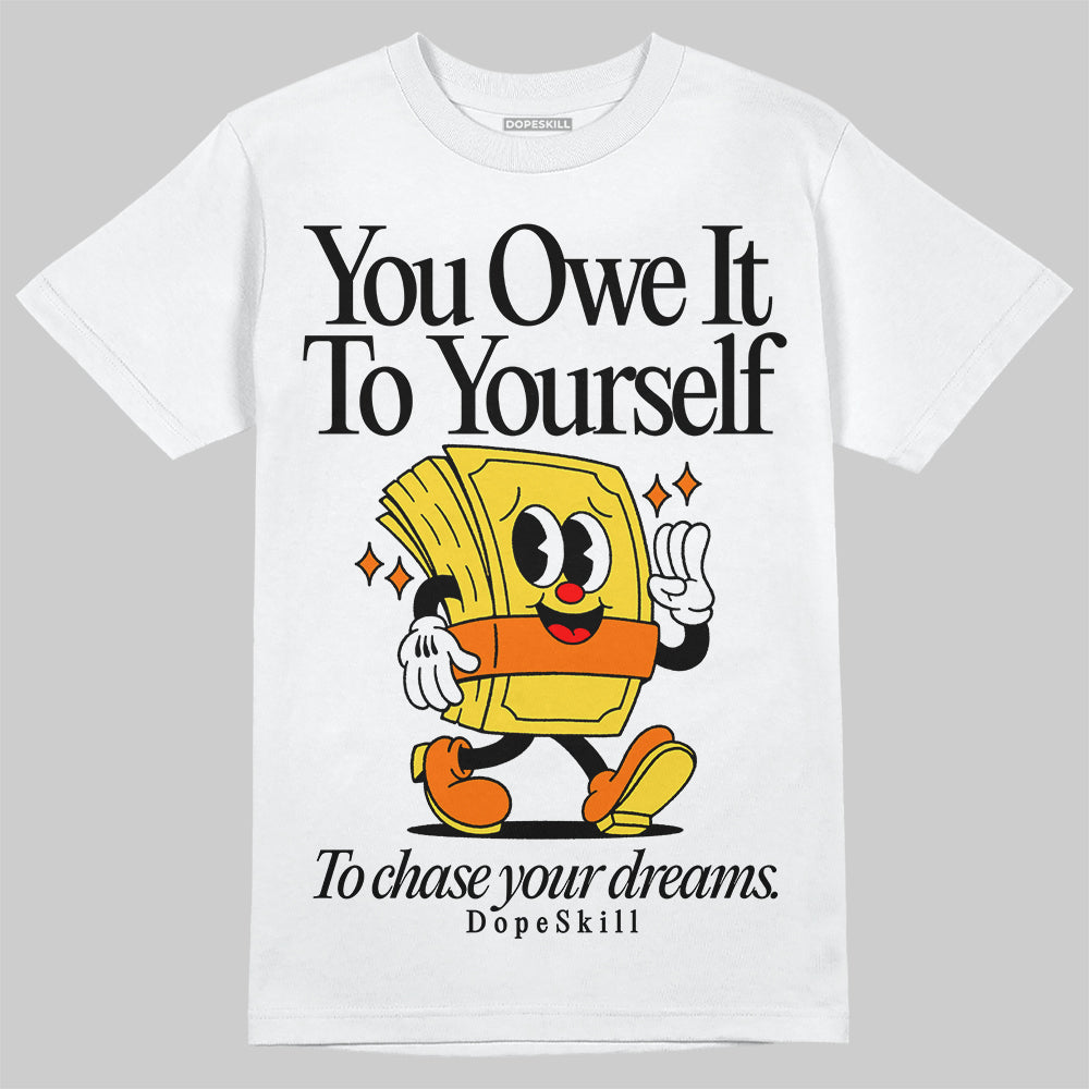 Black Tour Yellow AJ 4 Thunder DopeSkill Unisex T-Shirt Owe It To Yourself Graphic