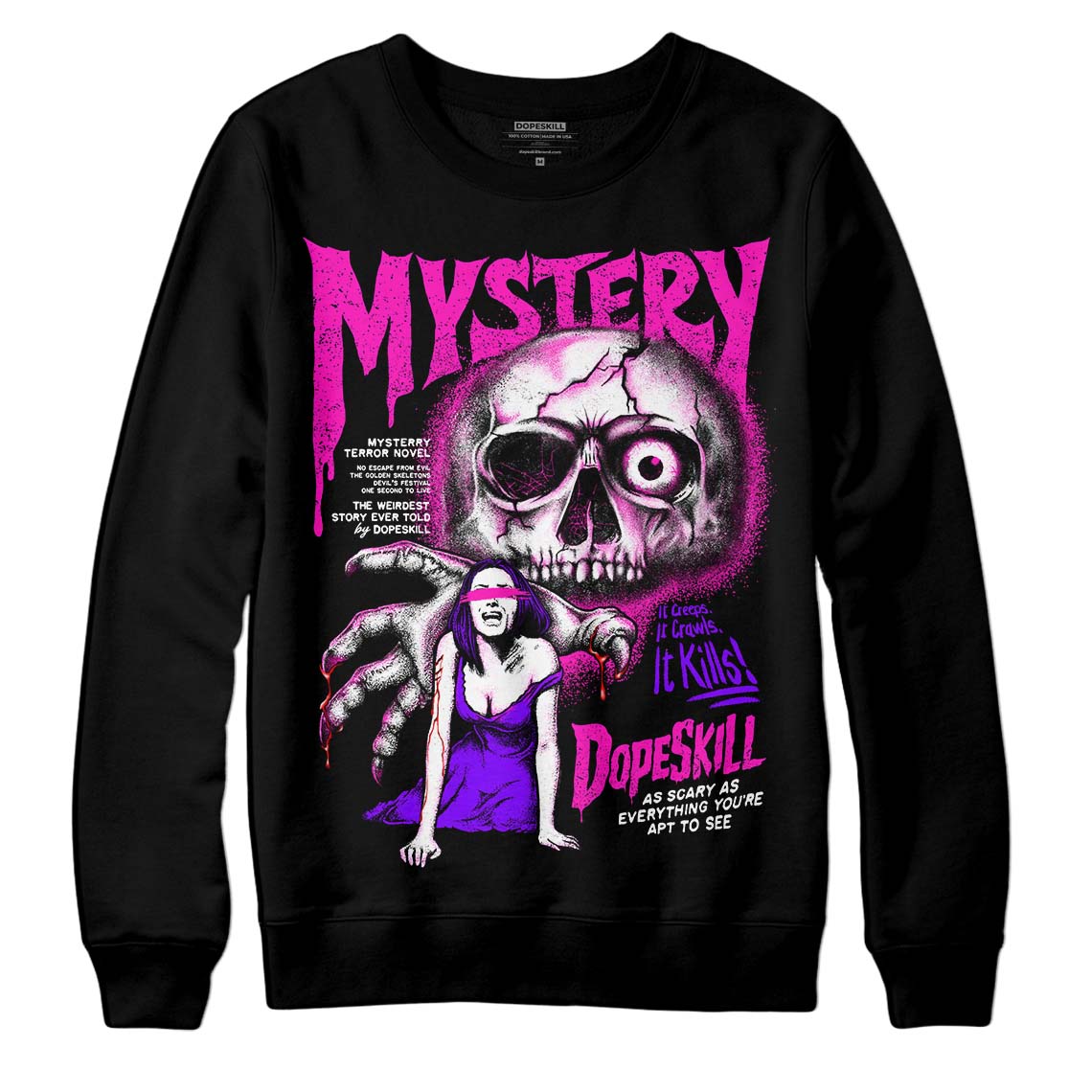 Dunk Active Fuchsia DopeSkill Sweatshirt Mystery Ghostly Grasp Graphic