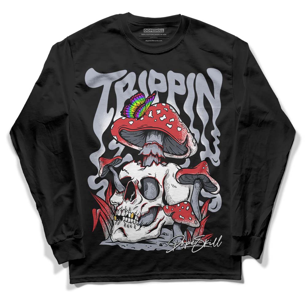 Bred Reimagined 4s DopeSkill Long Sleeve T-Shirt Trippin Graphic