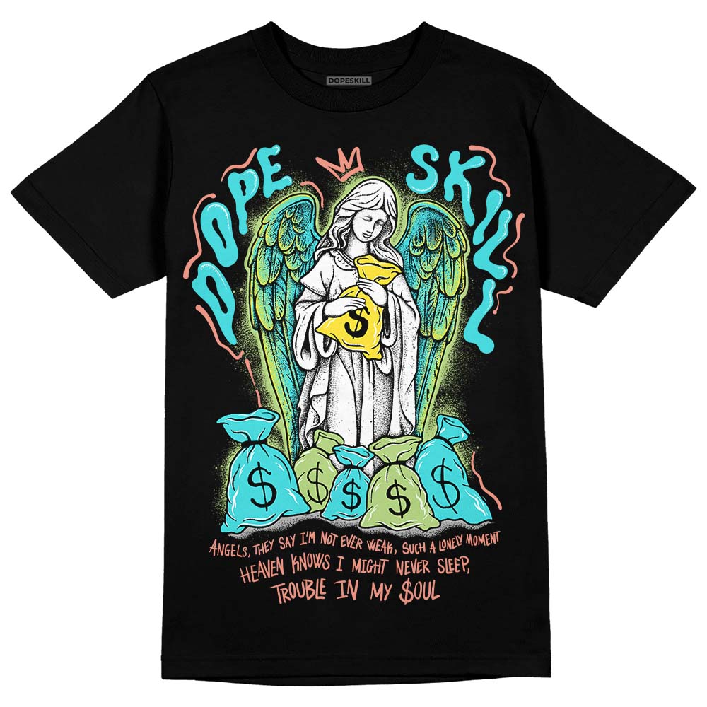Cyan Burst 9060 DopeSkill T-Shirt Angels Graphic