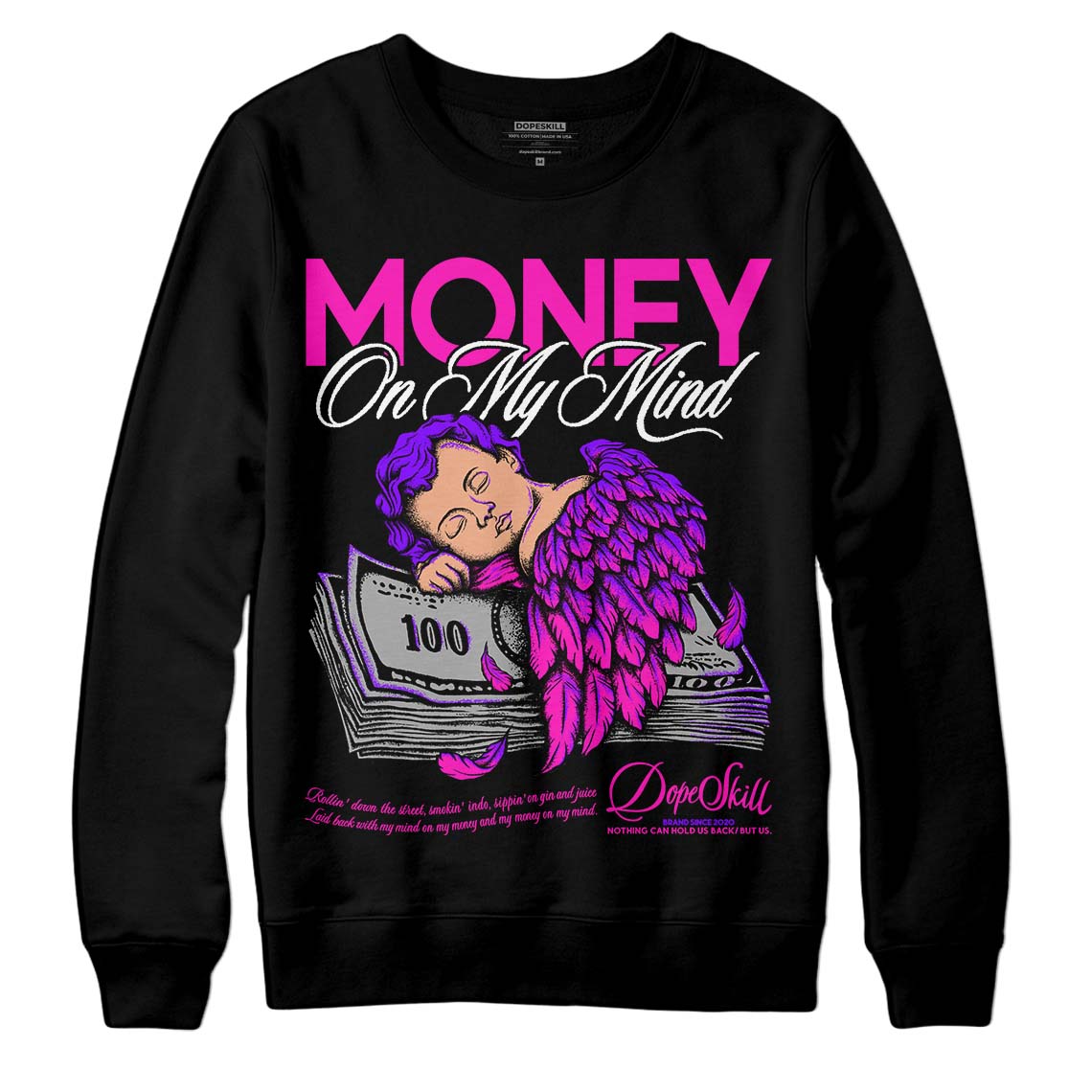 Dunk Low Active Fuchsia DopeSkill Sweatshirt MOMM Graphic