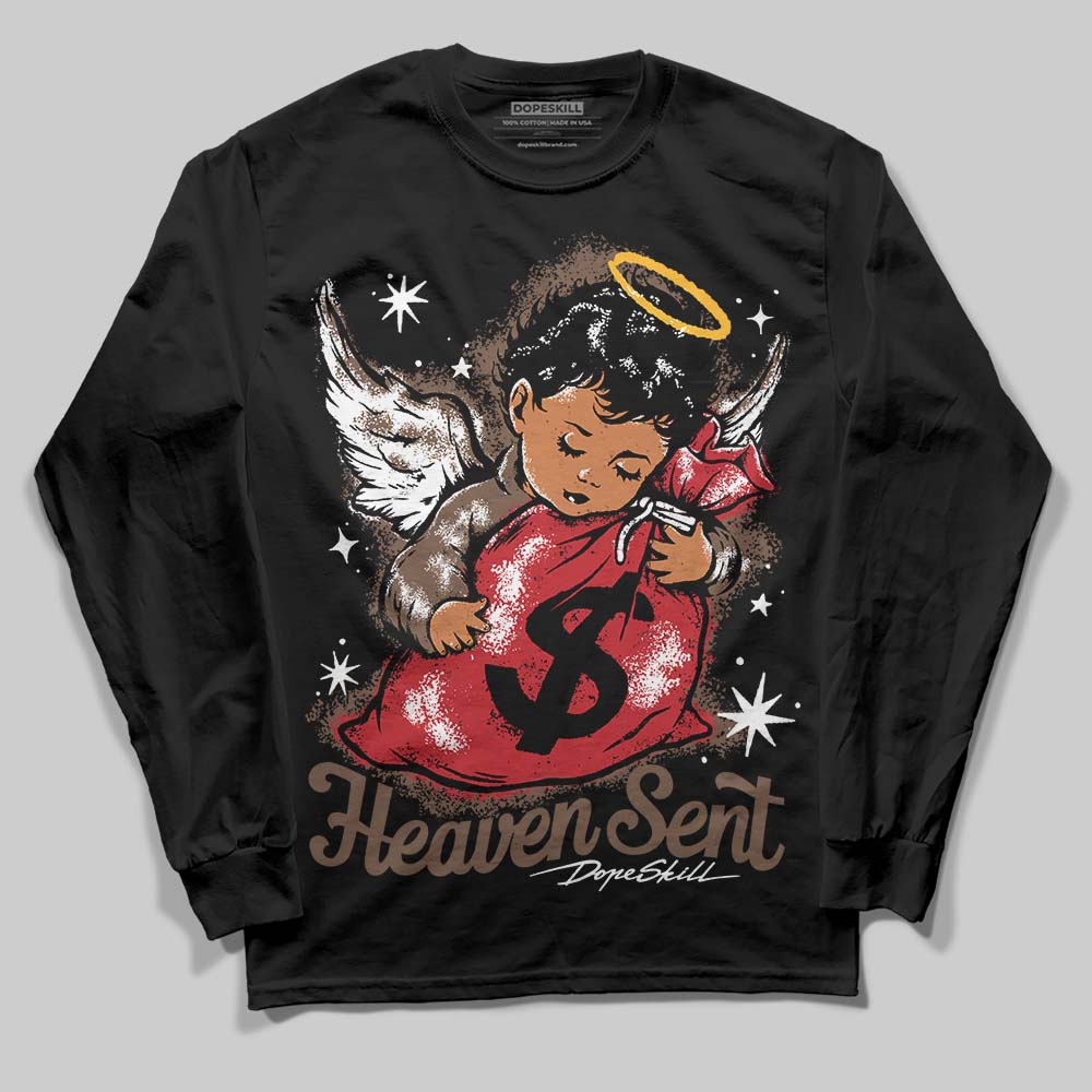 Olive 9s DopeSkill Long Sleeve T-Shirt Heaven Sent Graphic
