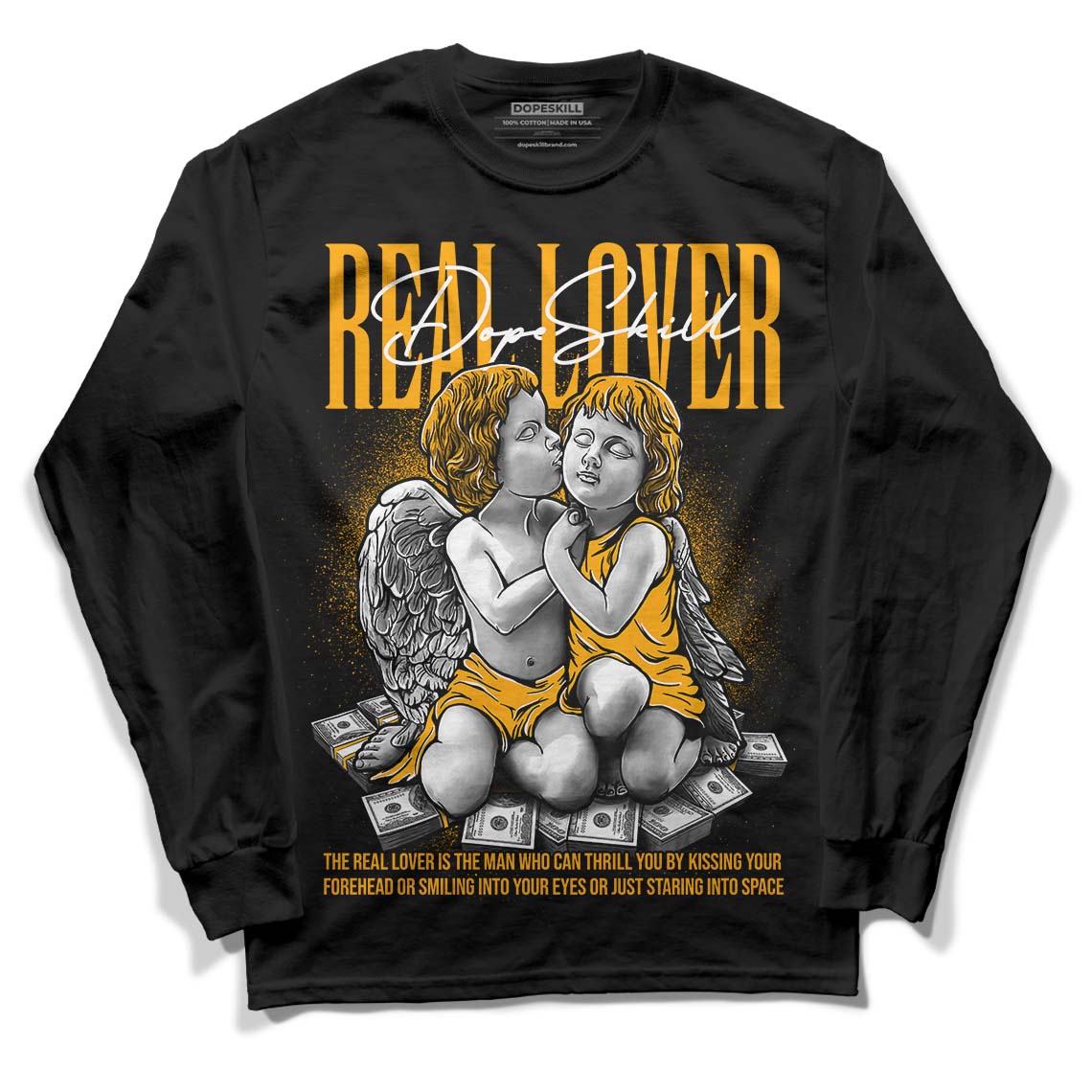 Black Taxi 12s DopeSkill Long Sleeve T-Shirt Real Lover Graphic