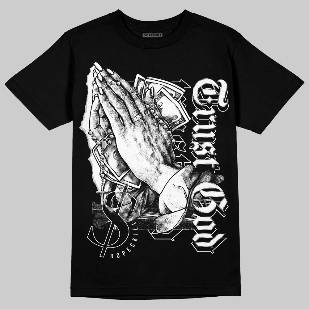 Dunk Low Panda White Black DopeSkill T-Shirt Trust God Graphic