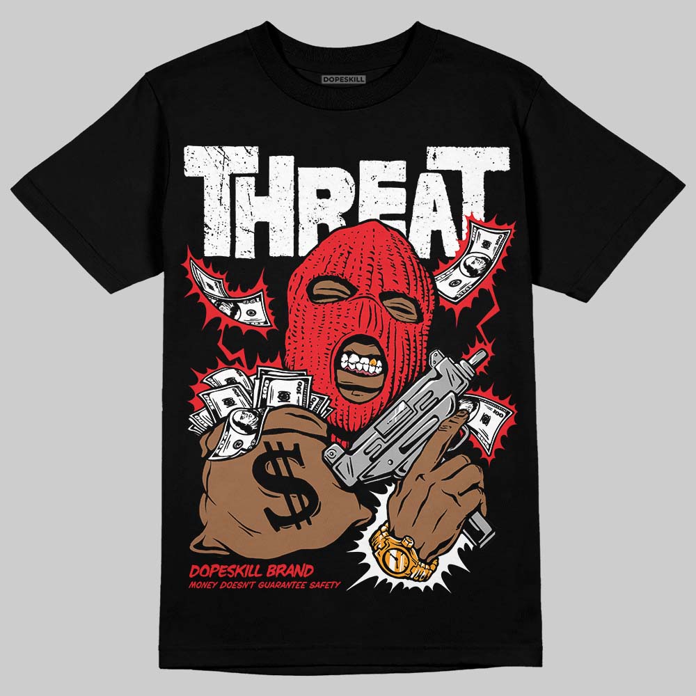 Cherry 11s DopeSkill T-Shirt Under Threat Graphic