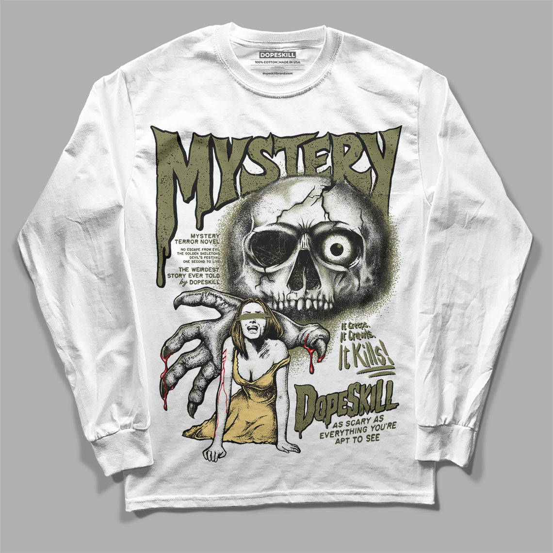 Craft Olive 4s DopeSkill Long Sleeve T-Shirt Mystery Ghostly Grasp Graphic