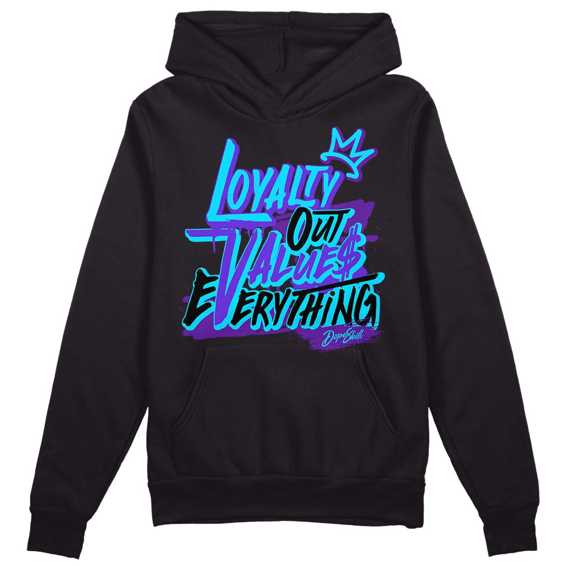 Aqua 6s DopeSkill Hoodie Sweatshirt LOVE Graphic