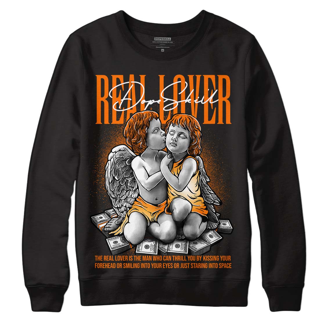 Dunk Low Magma Orange DopeSkill Sweatshirt Real Lover Graphic