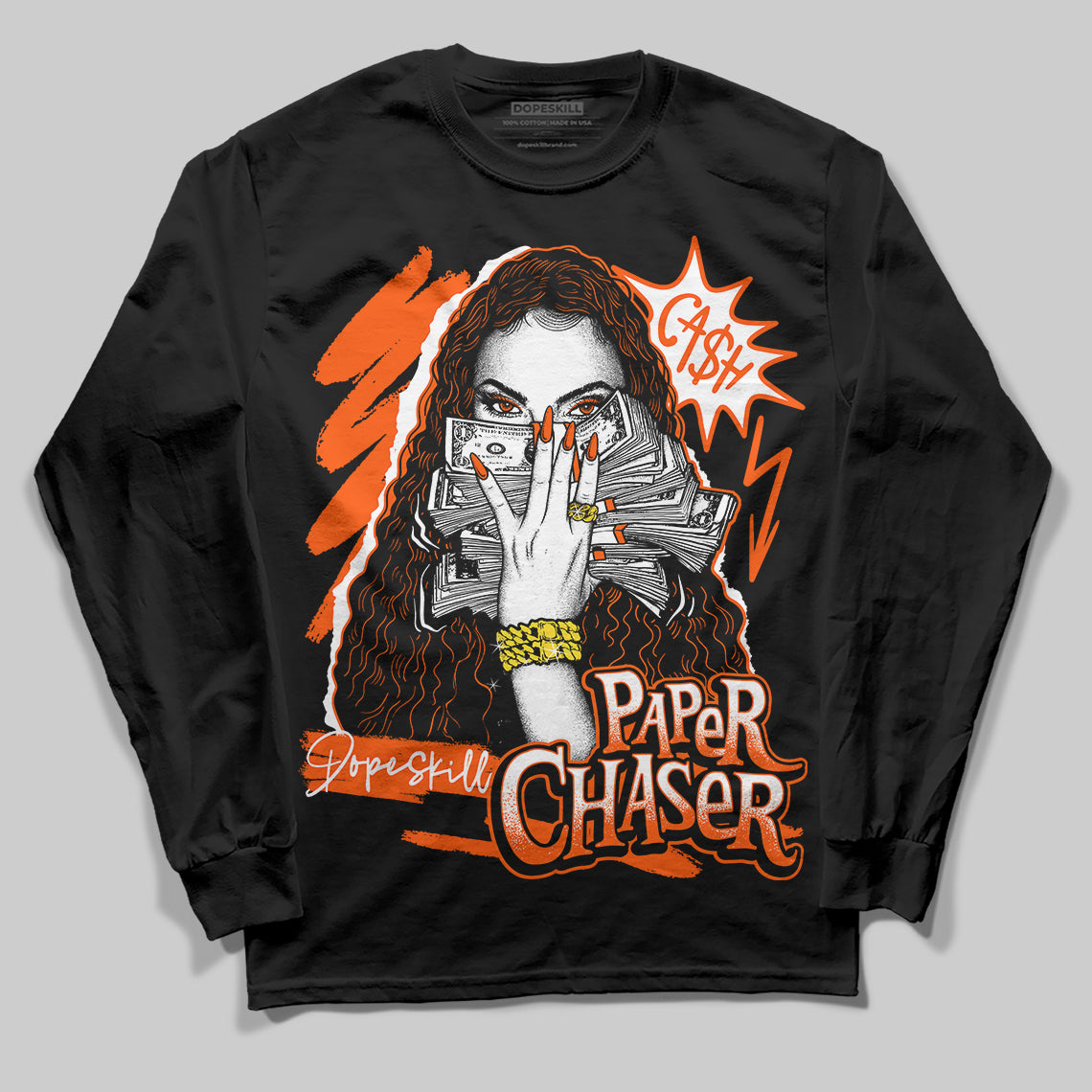 Orange Milk DopeSkill Long Sleeve T-Shirt NPC Graphic