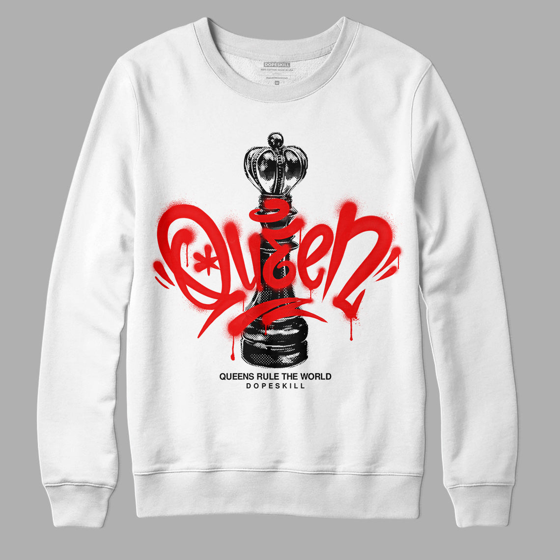 Dunk Low Panda White Black DopeSkill Sweatshirt Queen Chess Graphic