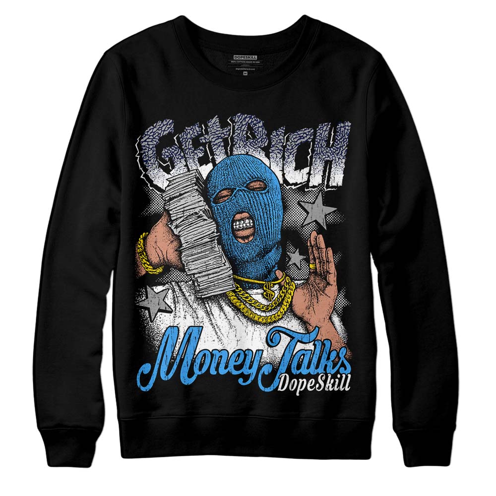 AJ Spizike White Obsidian DopeSkill Sweatshirt Get Rich Graphic