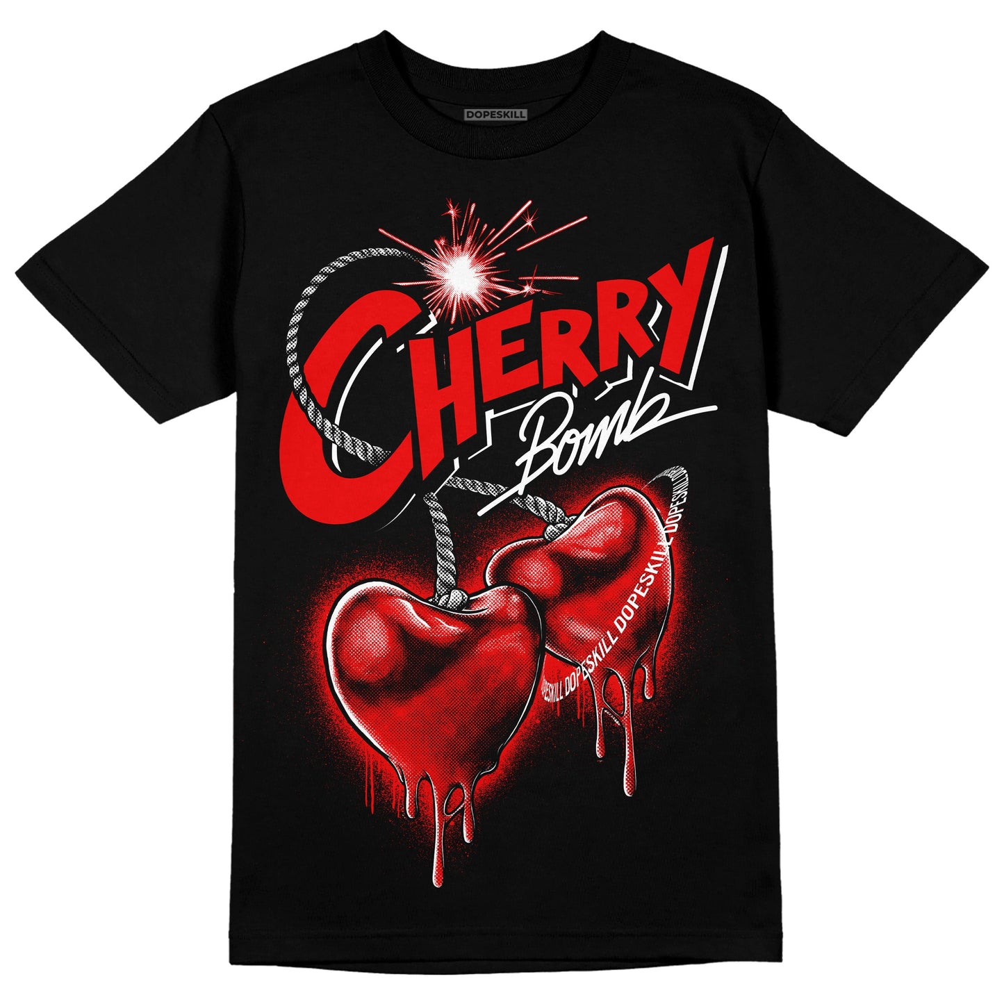 Cherry 11s DopeSkill T-Shirt Cherry Bomb Graphic