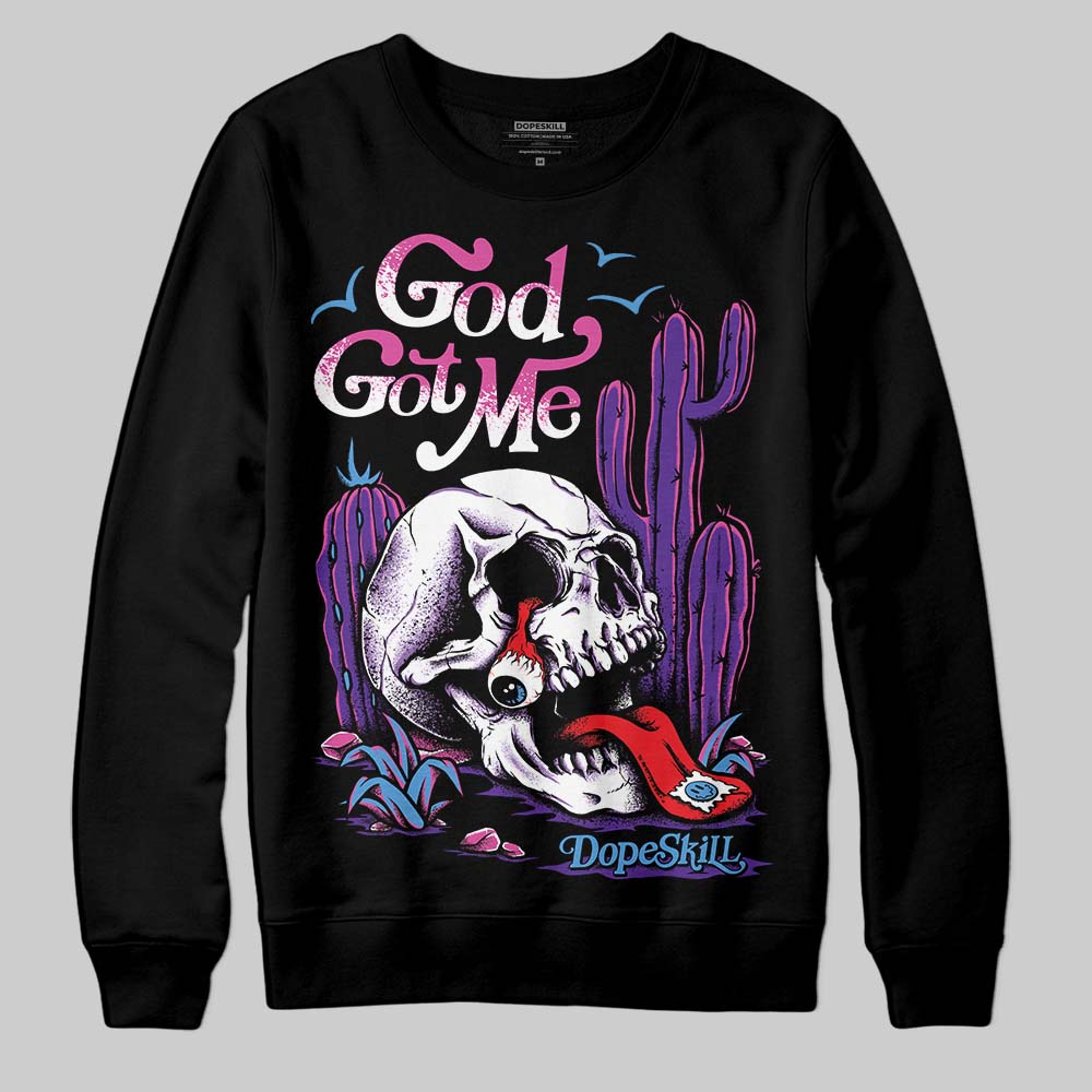 PURPLE Collection DopeSkill Sweatshirt God Got Me Graphic