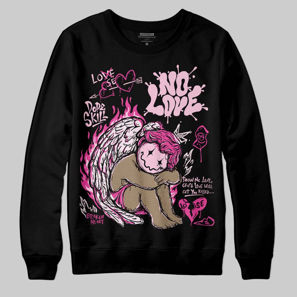 Pink Collection DopeSkill Sweatshirt No Love Graphic