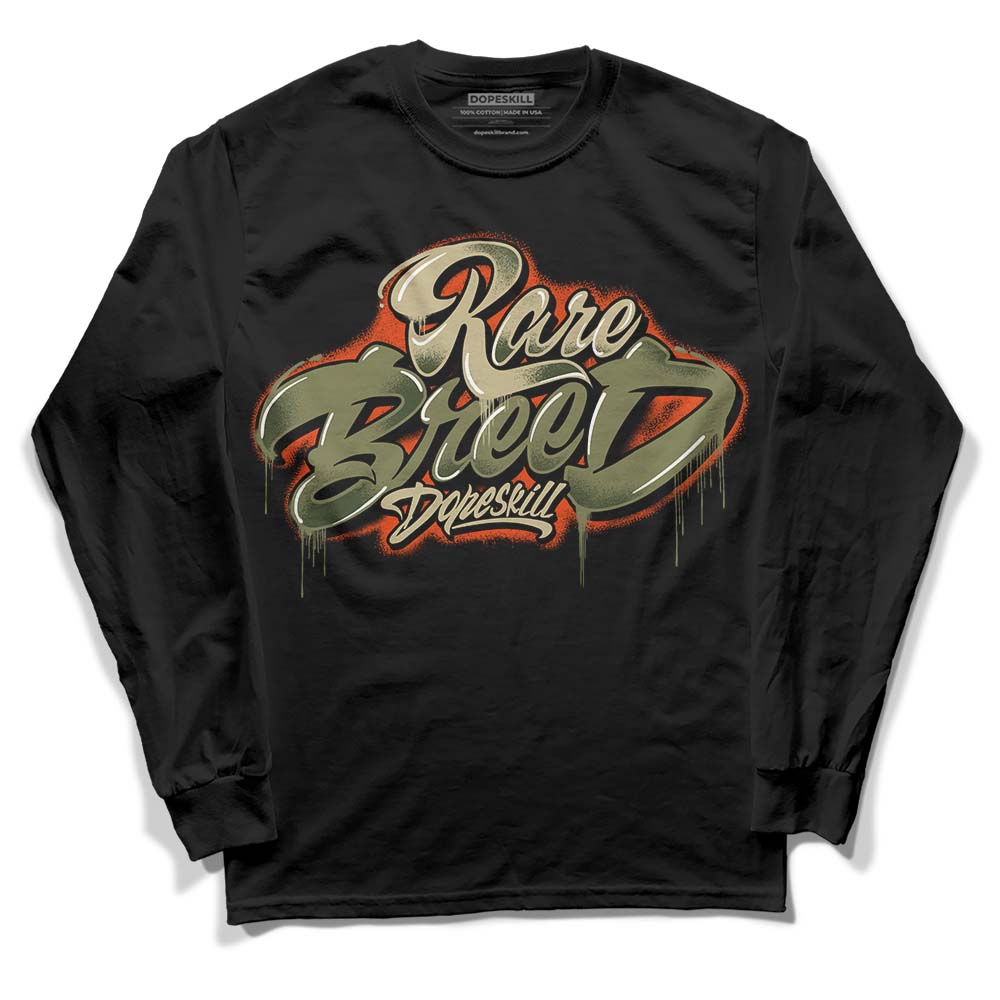 Olive Collection DopeSkill Long Sleeve T-Shirt Rare Breed Type Graphic
