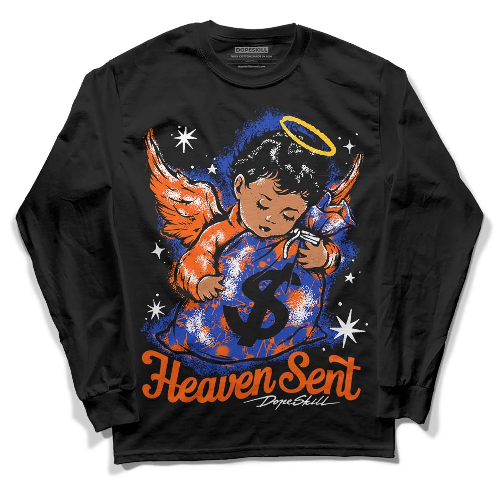 Dunk Futura Orange Blaze DopeSkill Long Sleeve T-Shirt Heaven Sent Graphic