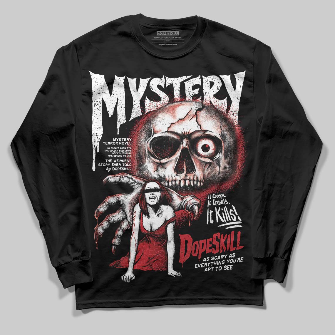 Ruby 1s DopeSkill Long Sleeve T-Shirt Mystery Ghostly Grasp Graphic