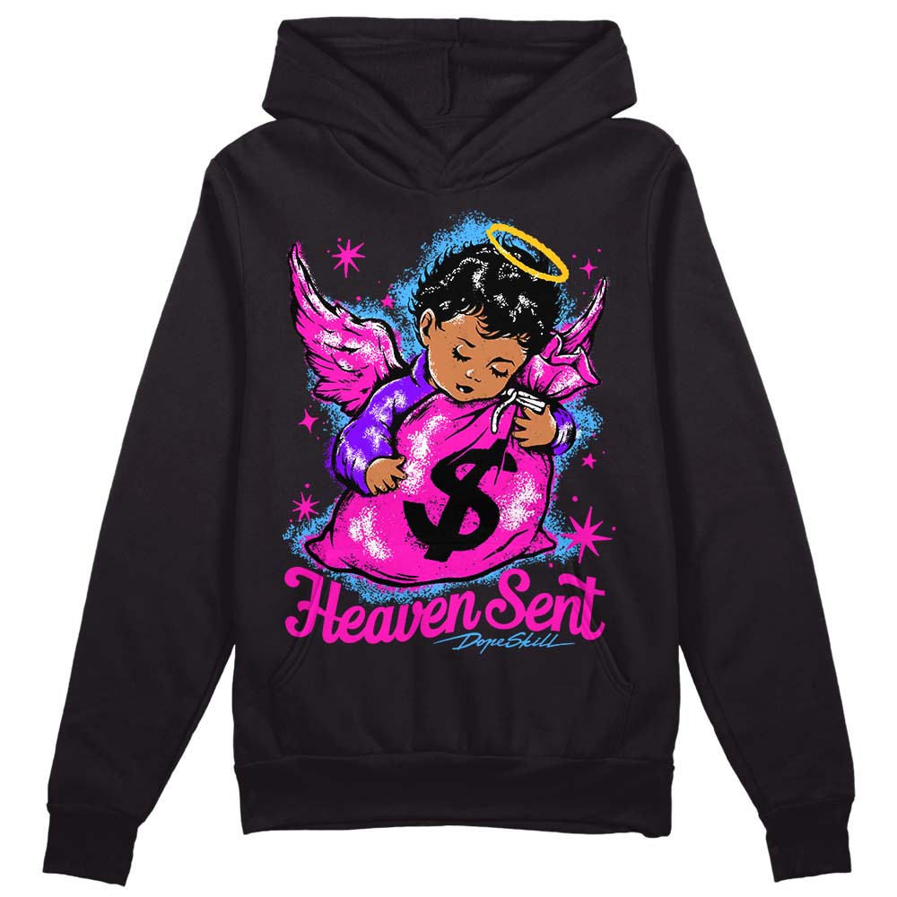 Dunk Active Fuchsia DopeSkill Hoodie Sweatshirt Heaven Sent Graphic