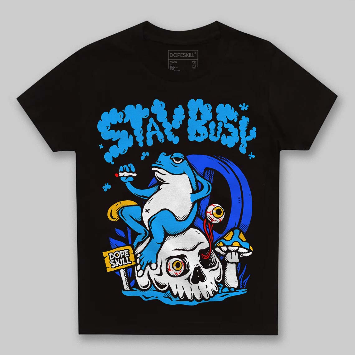 Royal Blue Collection DopeSkill Toddler Kids T-shirt Stay Busy Graphic
