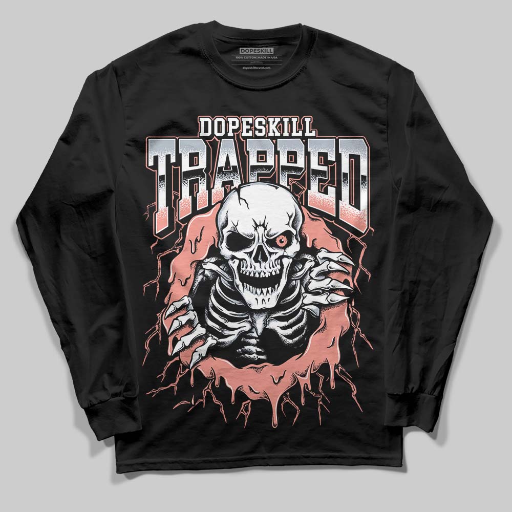 Crimson Bliss 5s DopeSkill Long Sleeve T-Shirt Trapped Halloween Graphic