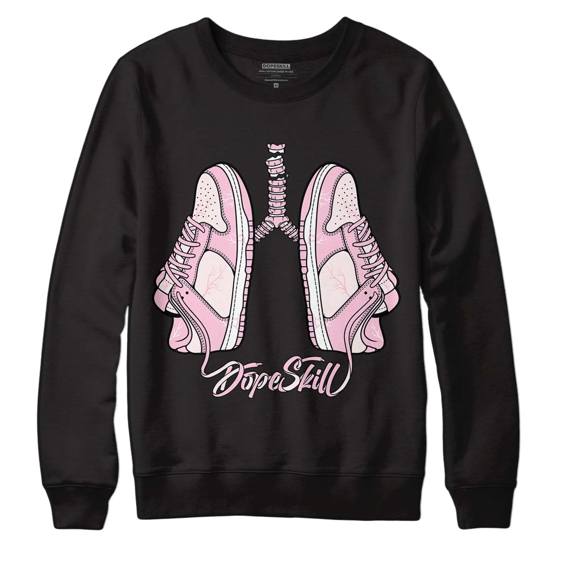 Dunk Low Pink Foam DopeSkill Sweatshirt Breathe Graphic