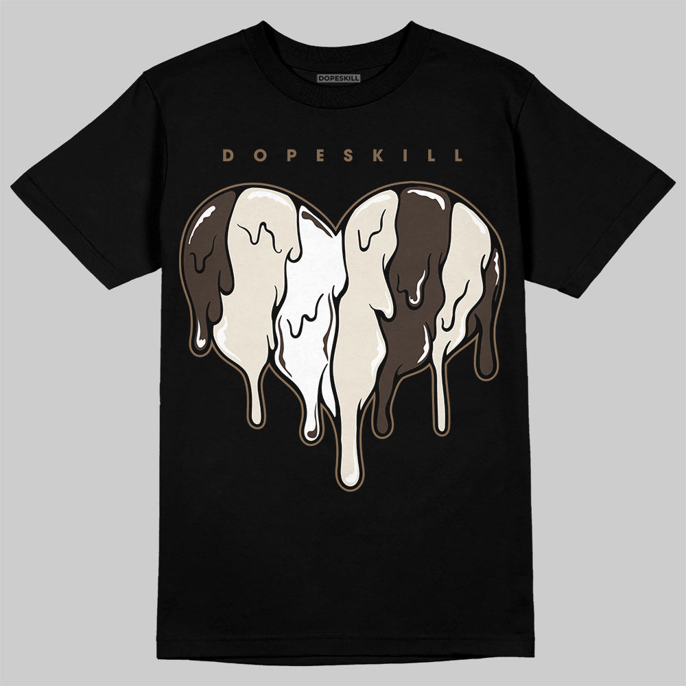 AJ 1 Low OG ‚ÄúReverse Mocha‚Äù DopeSkill T-Shirt Slime Drip Heart Graphic